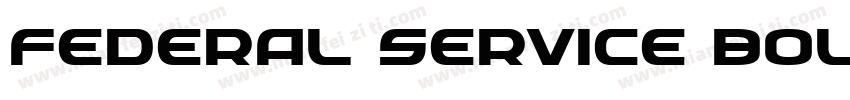 Federal Service Bold Expanded字体转换